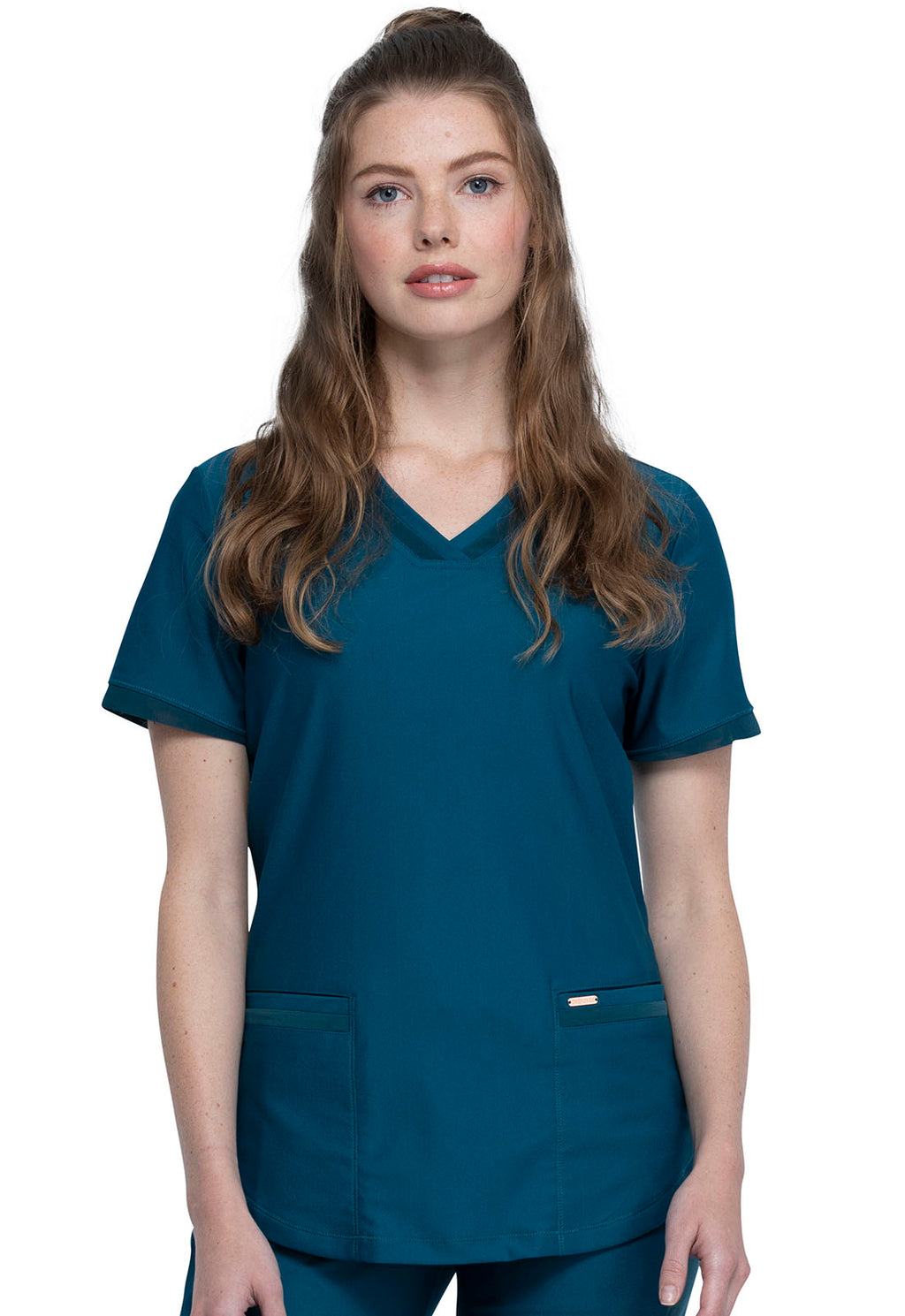 Cherokee Uniforms FORM v-neck top — women's scrub top | ScrubBox (view 3)