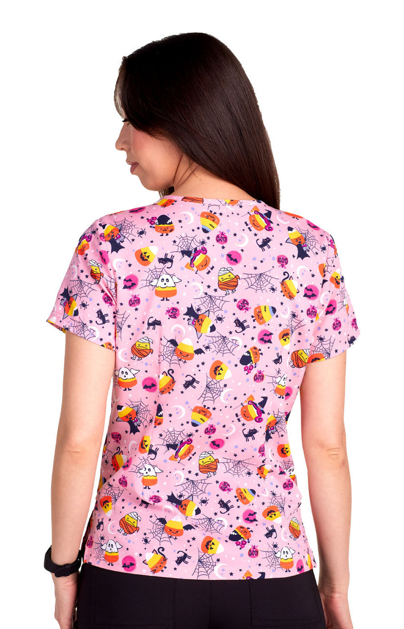 KOI Candy Corn Cuties — women's scrub | ScrubBox (view 3)
