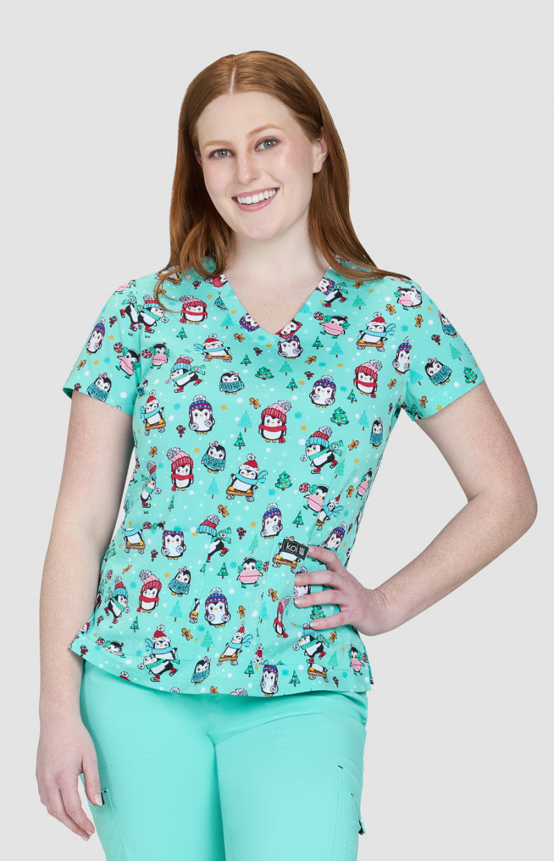 KOI Penguins — women's scrub | ScrubBox