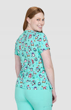 KOI Penguins — women's scrub | ScrubBox (view 3)