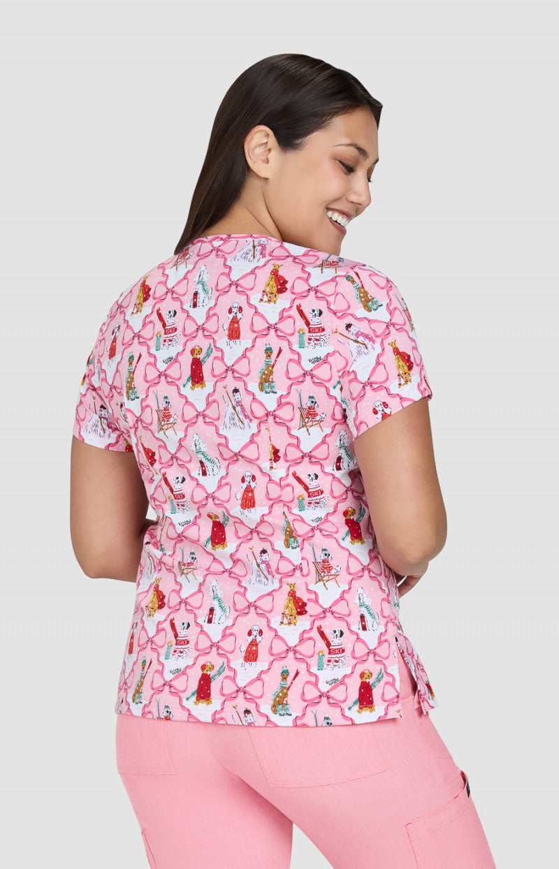 KOI Ski Dogs — women's scrub | ScrubBox (view 3)