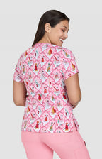 KOI Ski Dogs — women's scrub | ScrubBox (view 3)