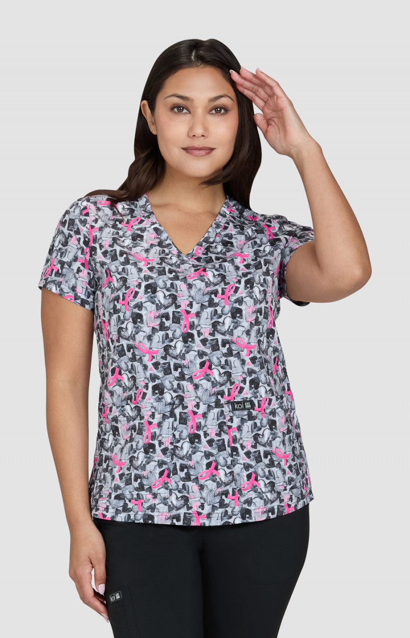 KOI Ink Hearts — women's scrub | ScrubBox