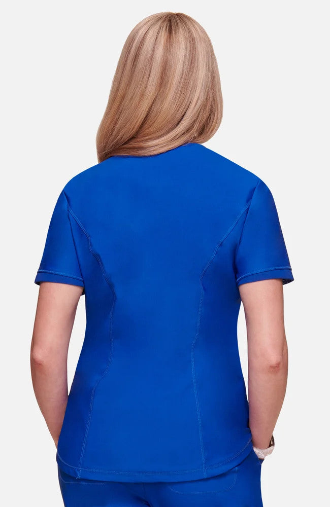 Cherokee Uniforms FORM v-neck top scrub top in royal blue (view 2)
