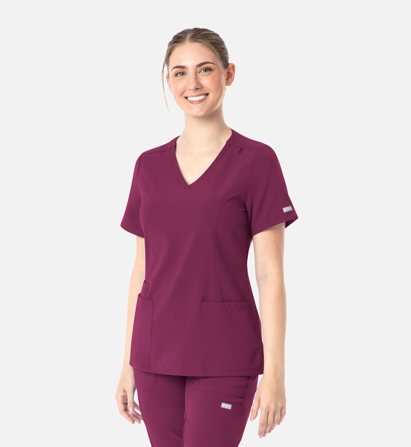 Maevn's Women's Double V-Neck Top