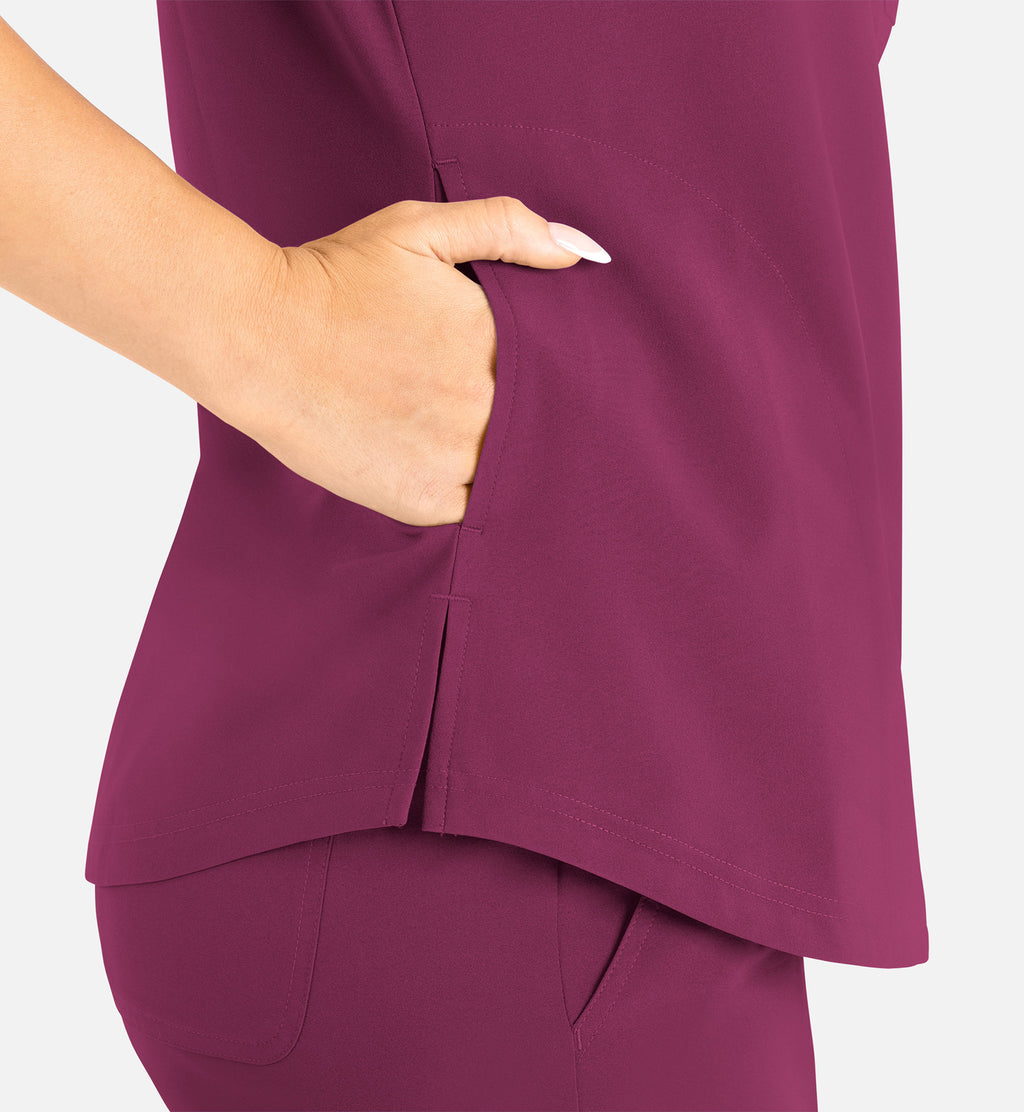 Maevn's Tuckable Round Neck Top — women's scrub top | ScrubBox (view 7)