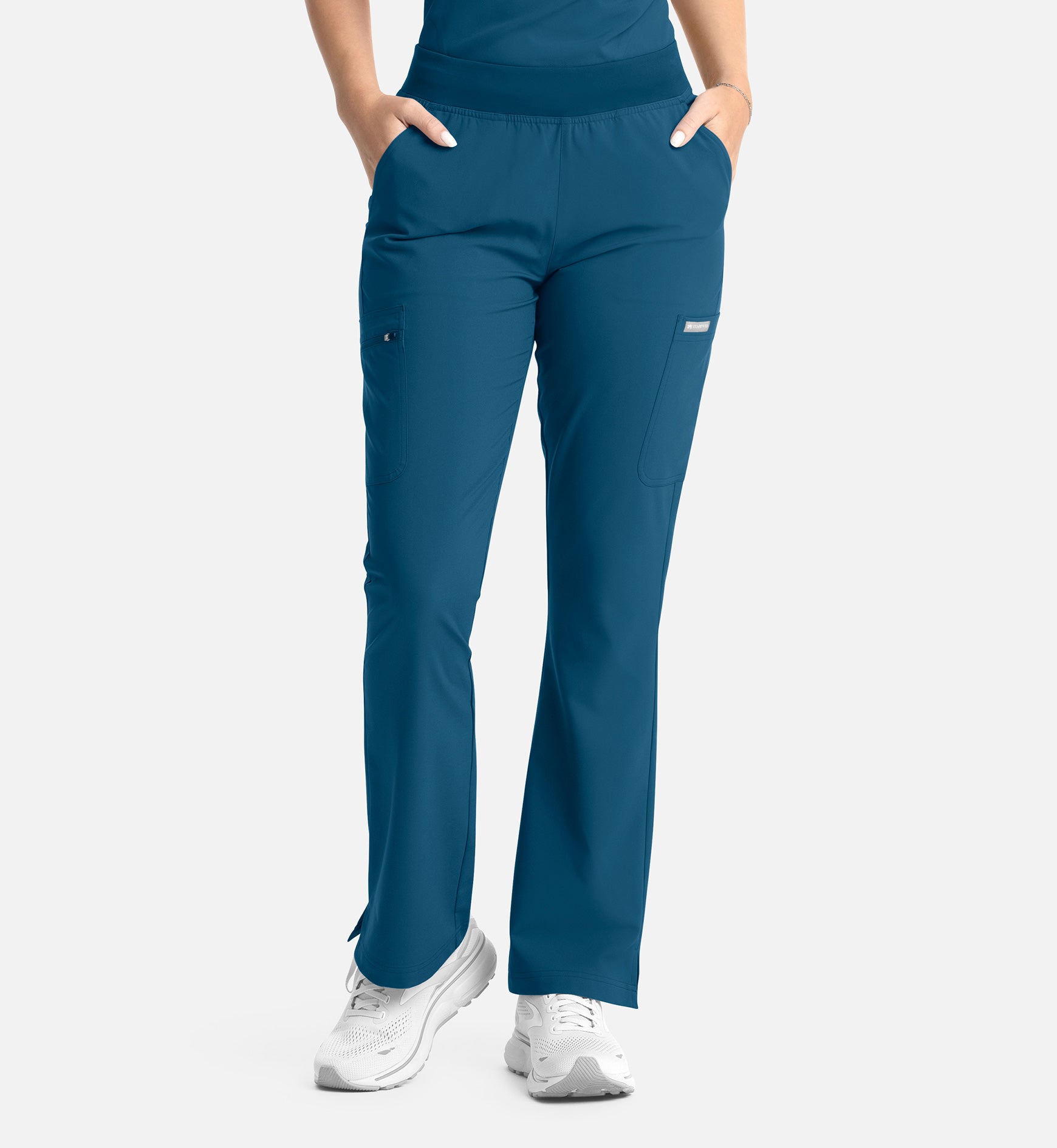 Maevn's Women's Full Elastic Band Flare Leg Pant
