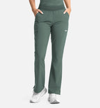 Maevn's Women's Full Elastic Band Flare Leg Pant