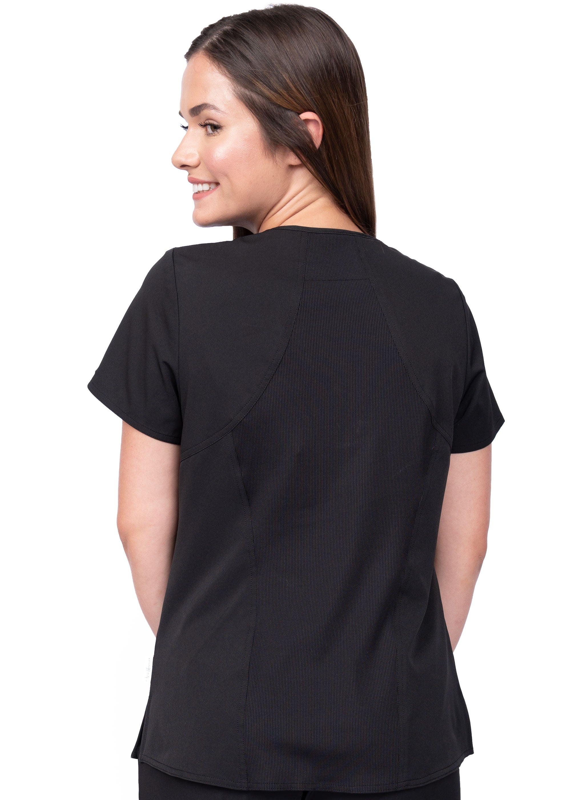 Ava Therese Ava Back Knit Top — women's scrub top | ScrubBox (view 8)