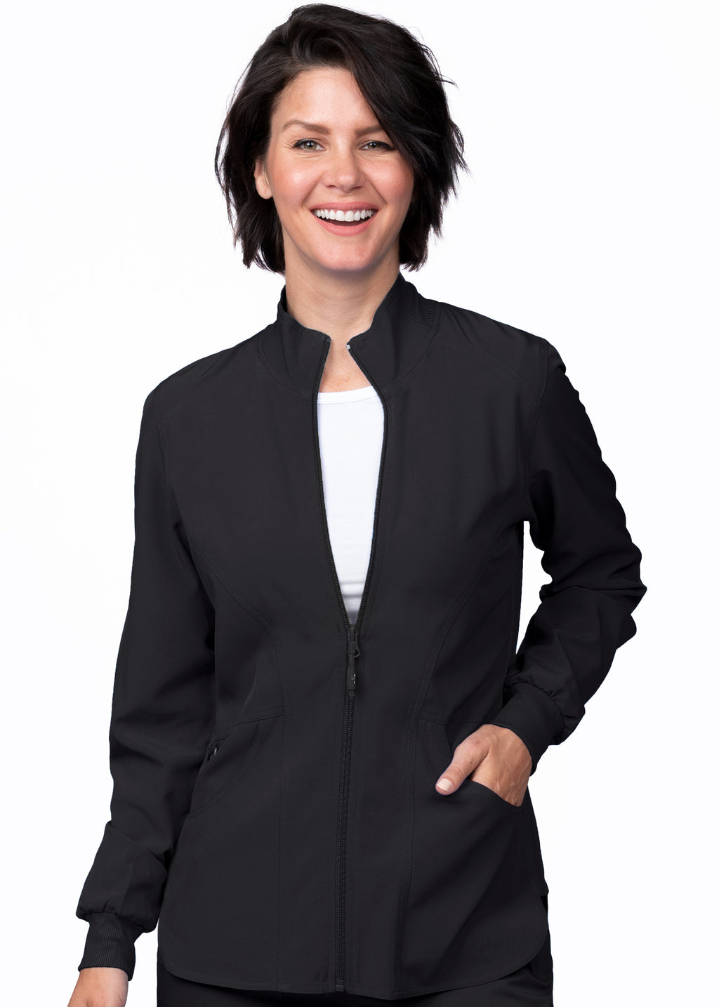 Ava Therese Niki Warm-Up Jacket — women's scrub jacket | ScrubBox (view 13)