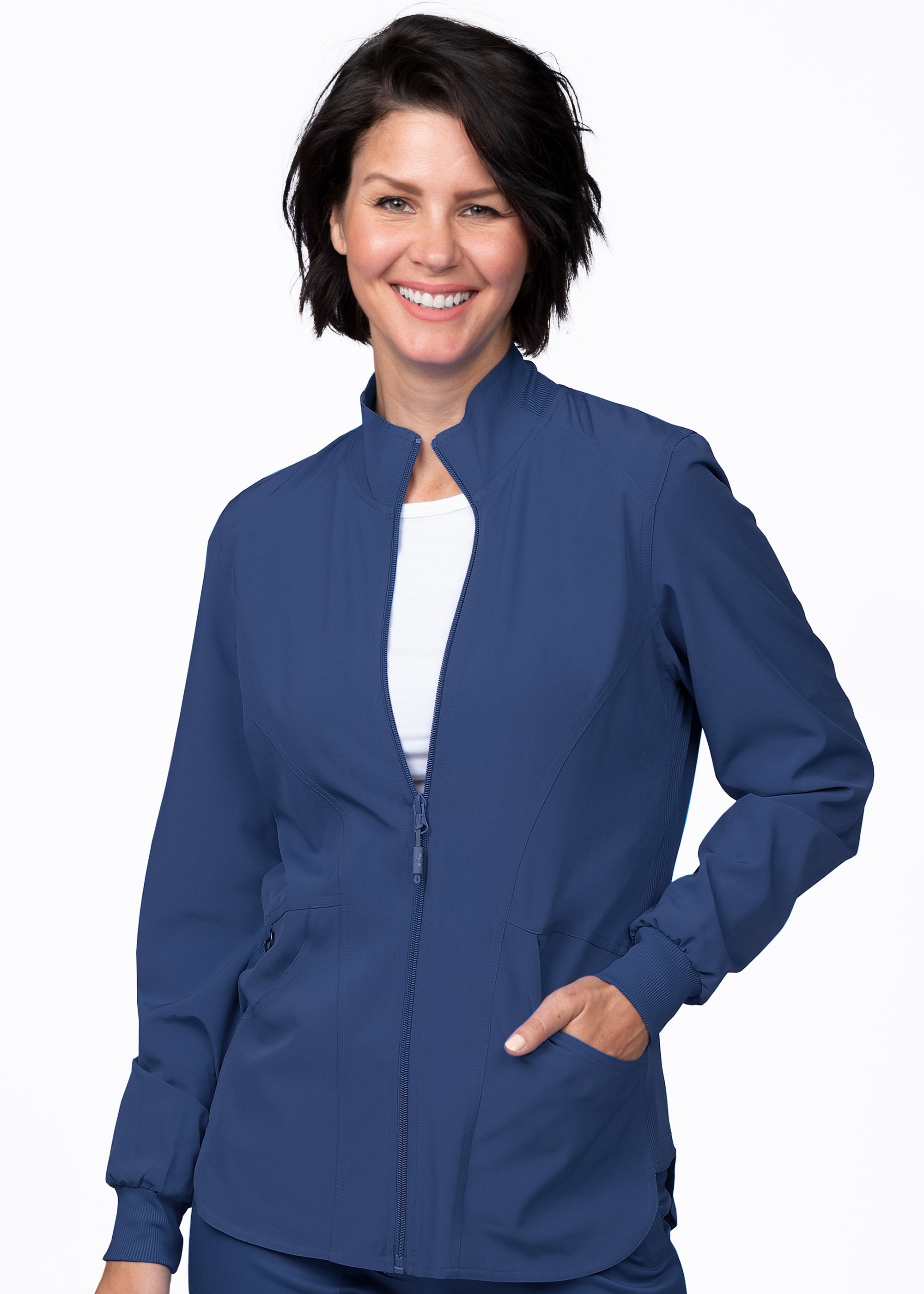 Ava Therese Niki Warm-Up Jacket — women's scrub jacket | ScrubBox (view 26)
