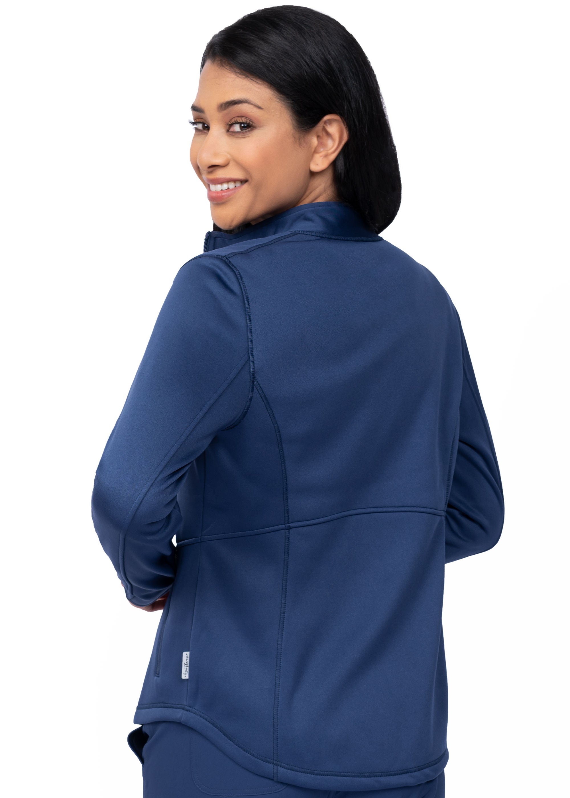 Ava Therese Megan Bonded Fleece Jacket — women's scrub jacket | ScrubBox (view 9)