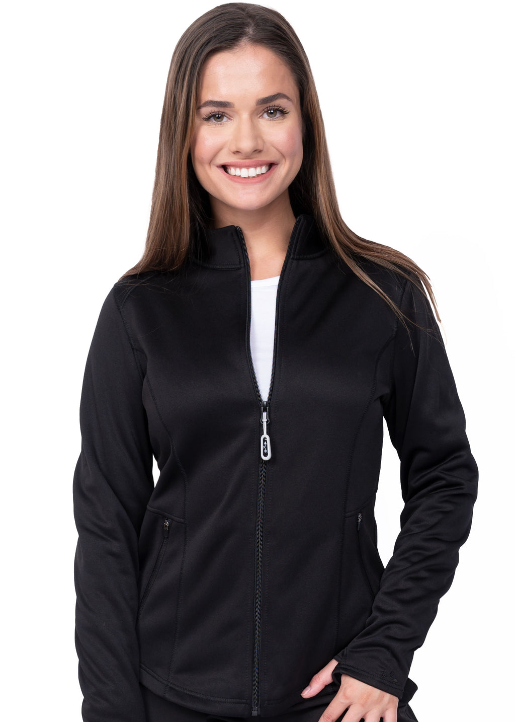 Ava Therese Megan Bonded Fleece Jacket — women's scrub jacket | ScrubBox