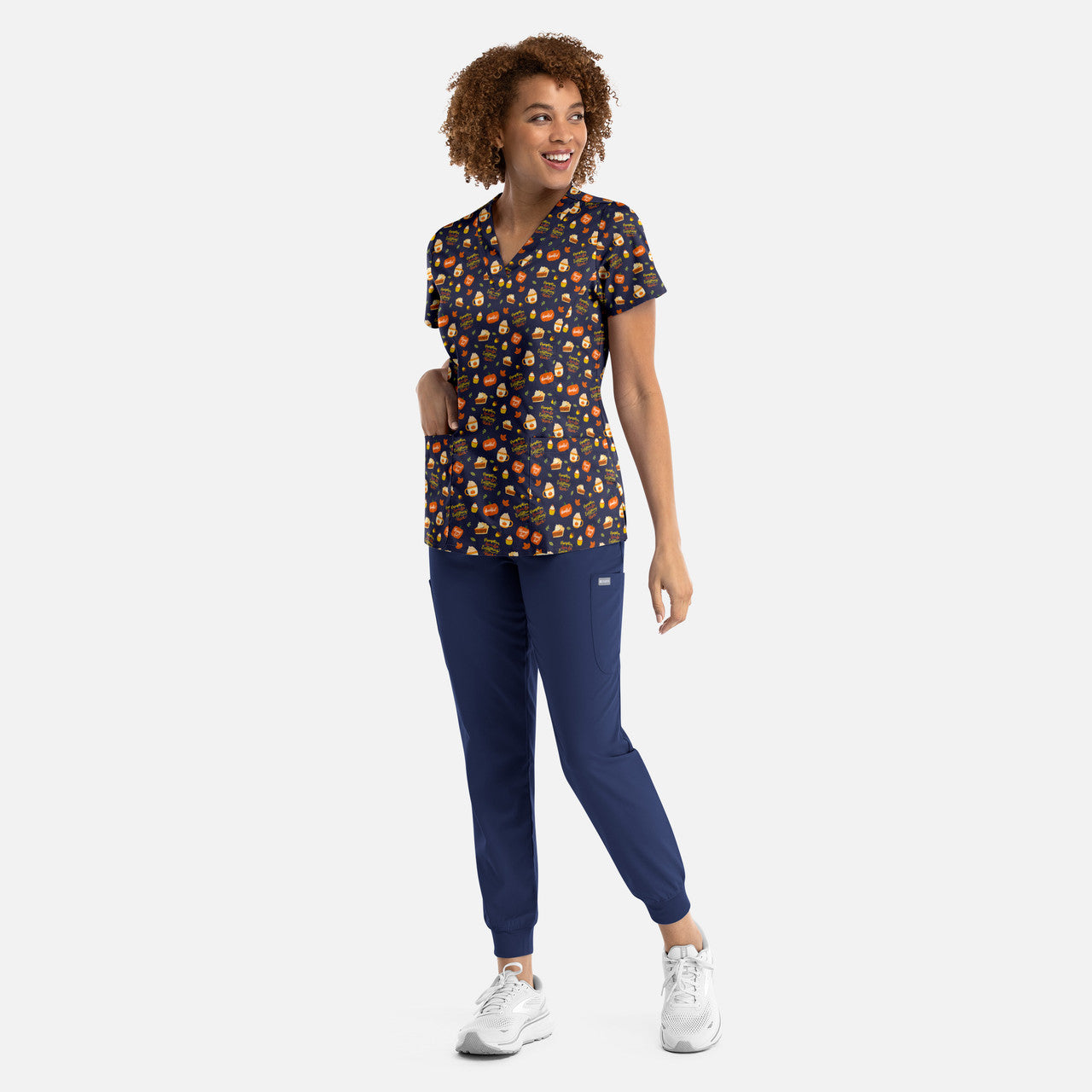 Maevn Hello Pumpkin — women's scrub | ScrubBox (view 2)