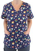 Maevn Merry Catmas — women's scrub | ScrubBox
