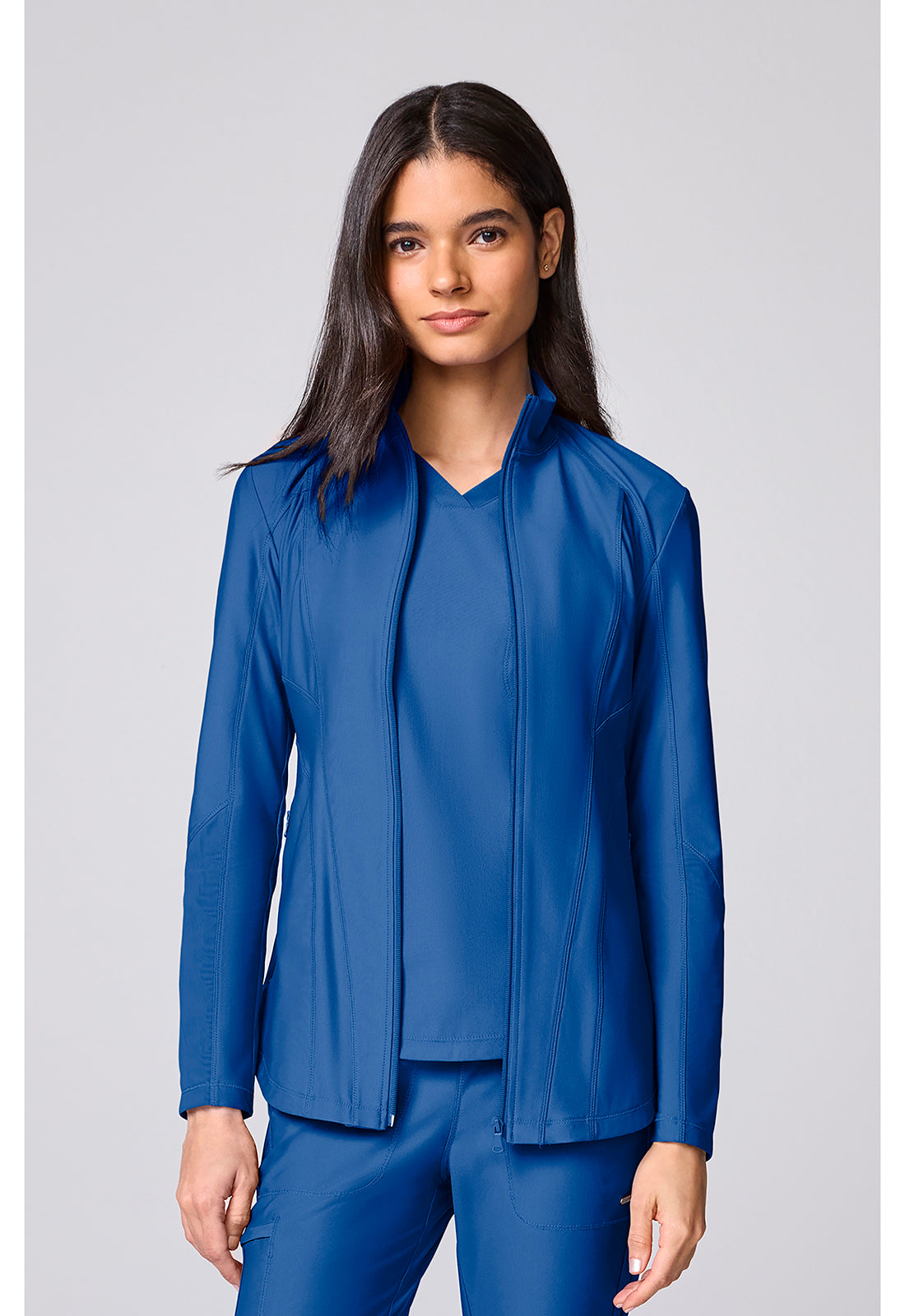 Cherokee Form Women's Full Zip Jacket — women's scrub jacket | ScrubBox (view 3)