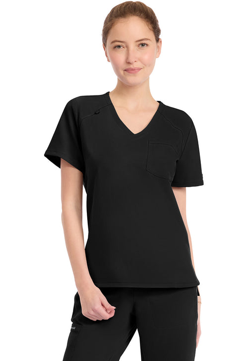 Cherokee Workwear Ultra 1 Pocket Tuck in Top — women's scrub top | ScrubBox