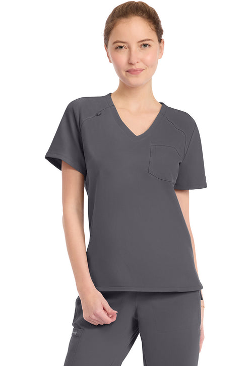 Cherokee Workwear Ultra 1 Pocket Tuck in Top — women's scrub top | ScrubBox (view 2)