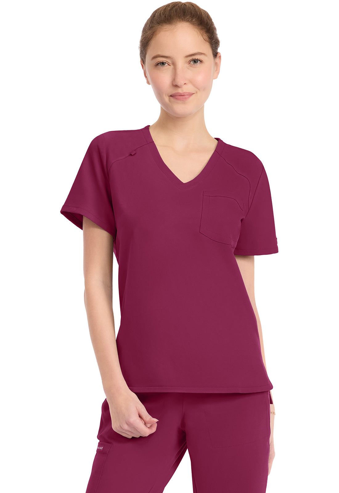 Cherokee Workwear Ultra 1 Pocket Tuck in Top — women's scrub top | ScrubBox (view 6)