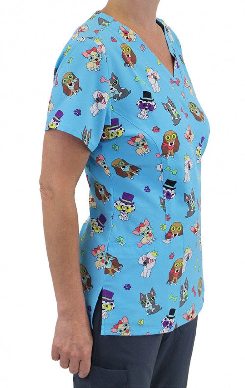 Maevn Cool dogs — women's scrub | ScrubBox (view 2)