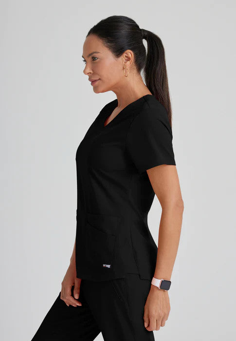 Emma Greys Stretch Top — women's scrub top | ScrubBox