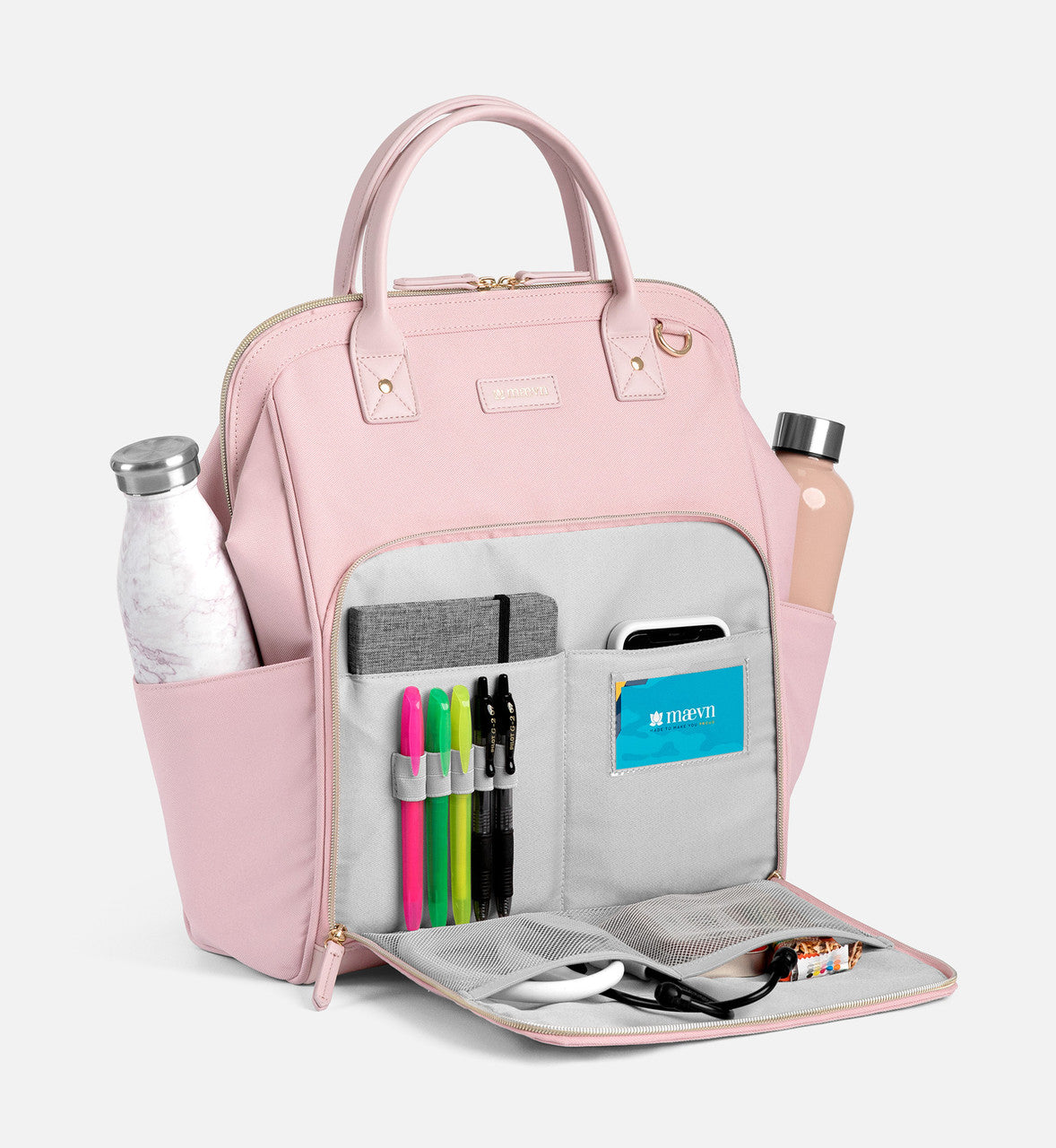 Maevn's Readygo backpack in light pink