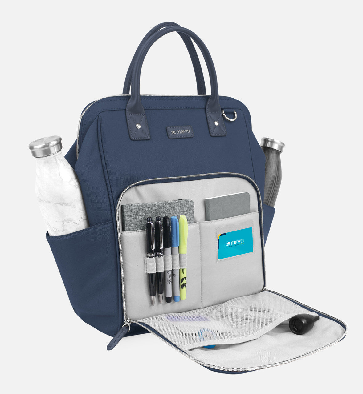 Maevn's Readygo Backpack in Slate Blue