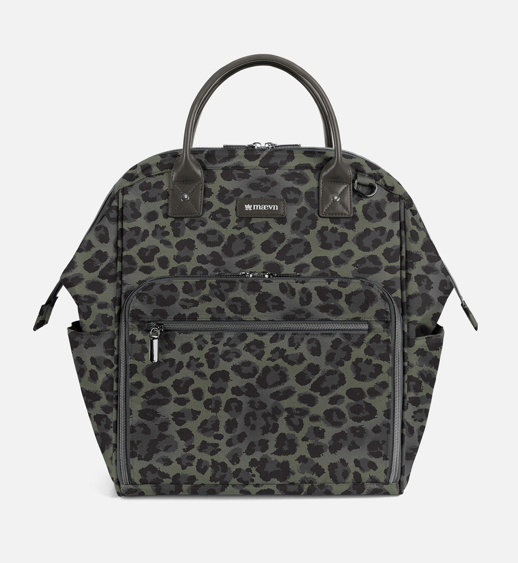 Olive Leopard Readygo Backpack
