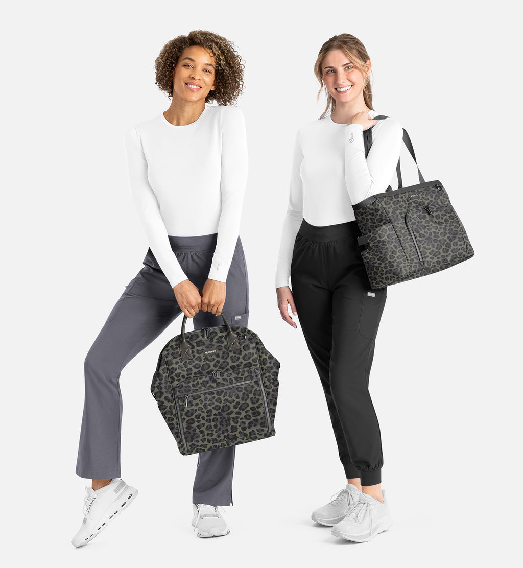 Olive Leopard Readygo Backpack