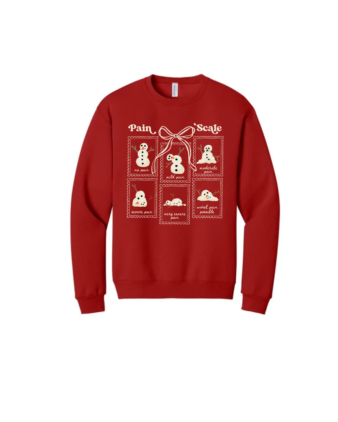 Christmas Pain Scale Crewneck Sweatshirt