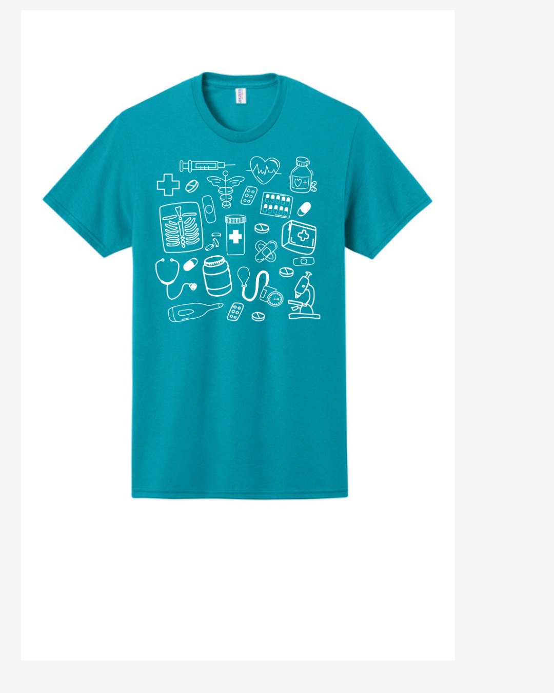 Medical Doodle Graphic T-Shirt