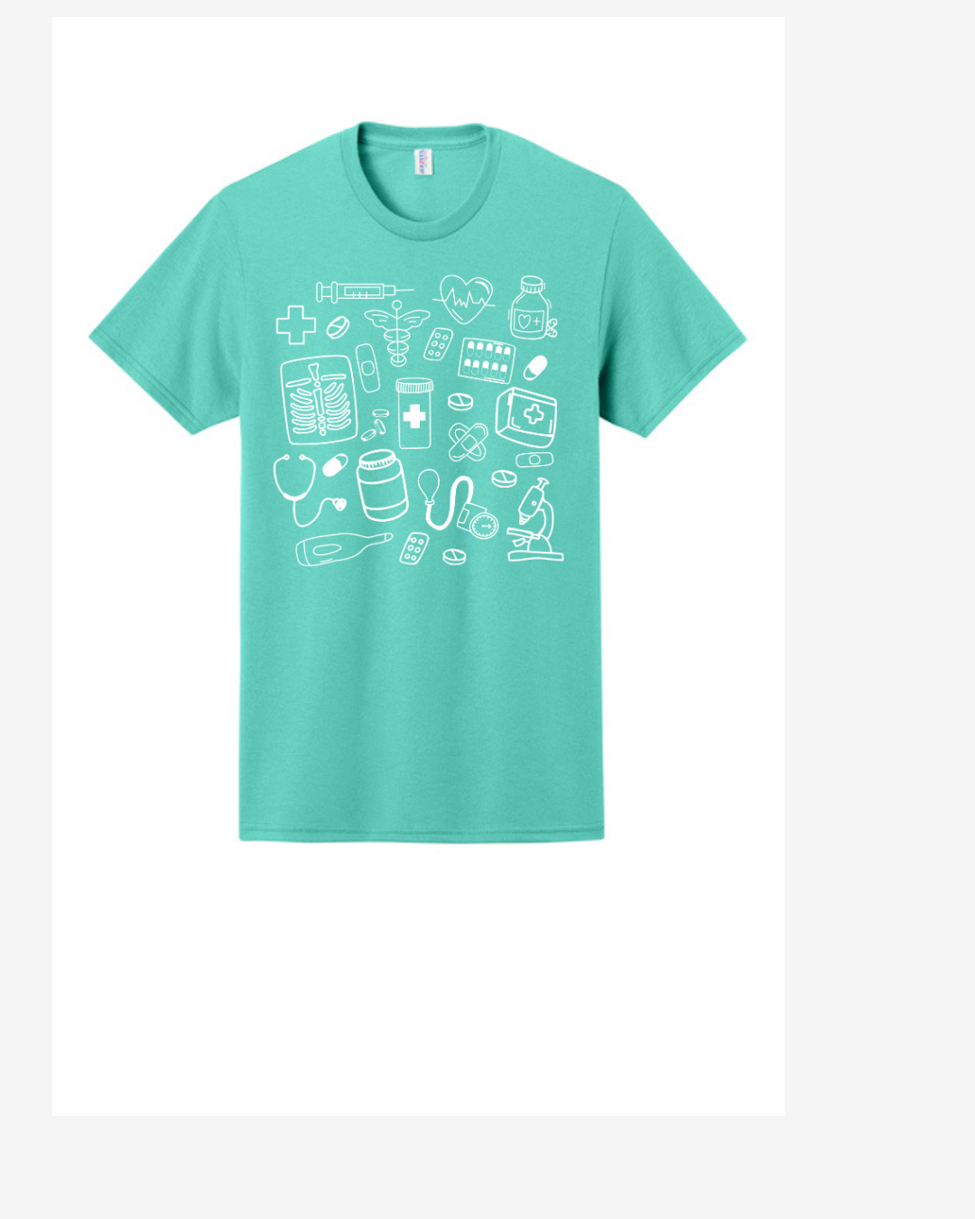 Medical Doodle Graphic T-Shirt