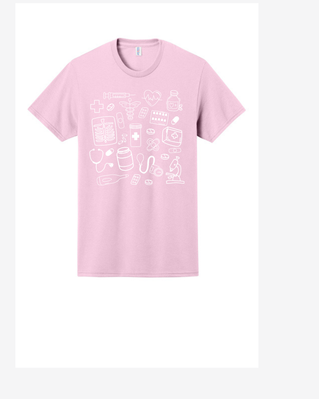 Medical Doodle Graphic T-Shirt