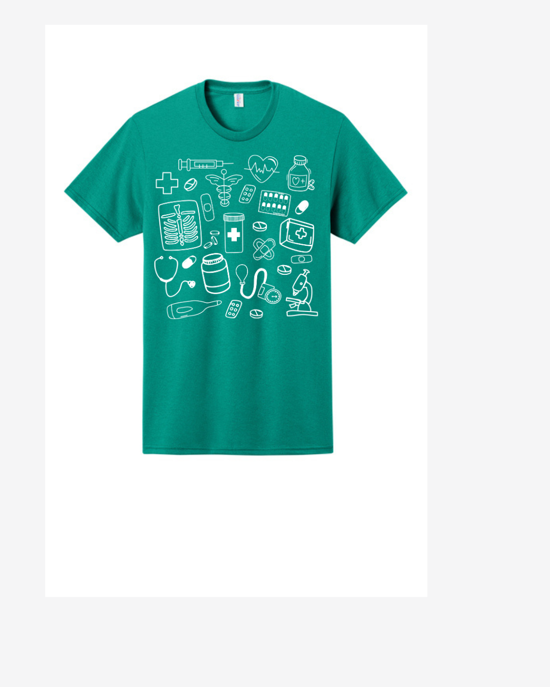 Medical Doodle Graphic T-Shirt
