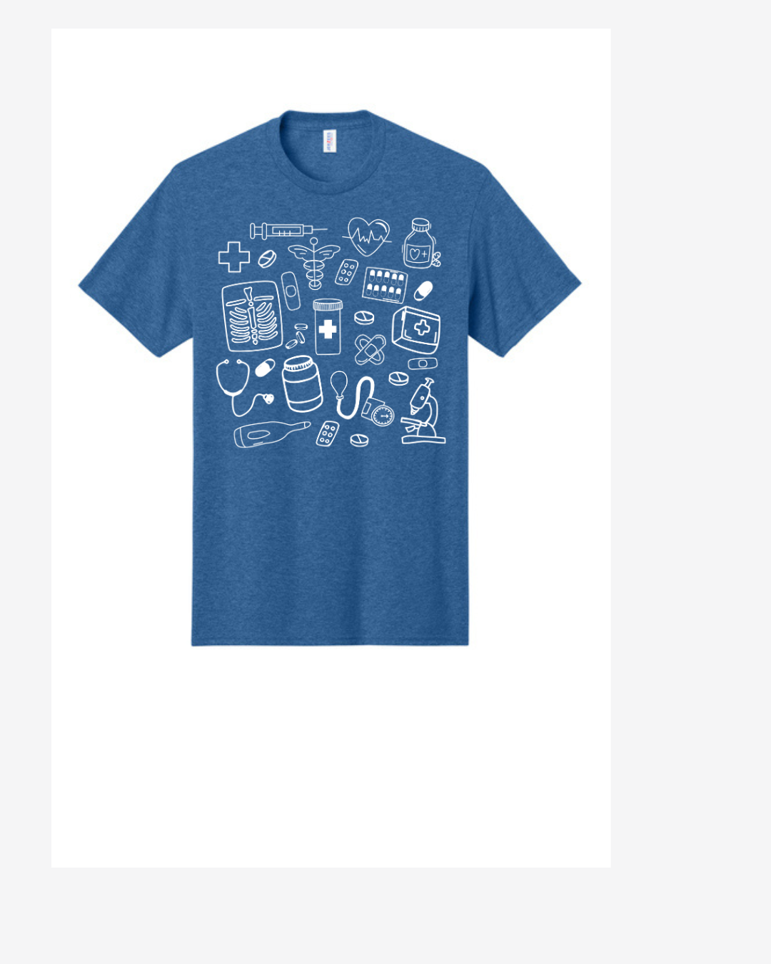 Medical Doodle Graphic T-Shirt