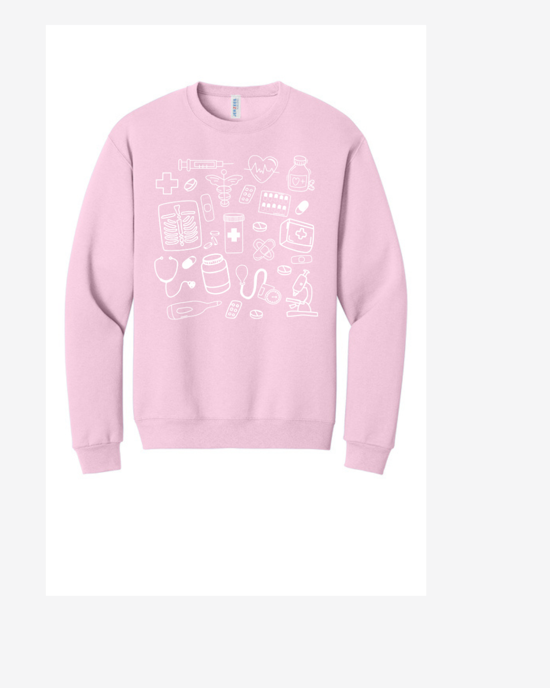 Medical Doodle Graphic Sweatshirt