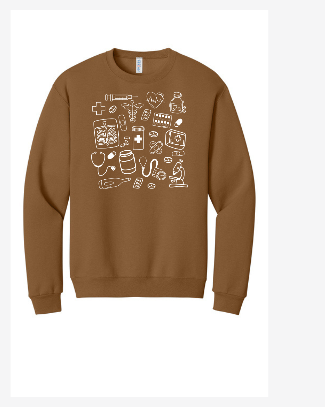 Medical Doodle Graphic Sweatshirt