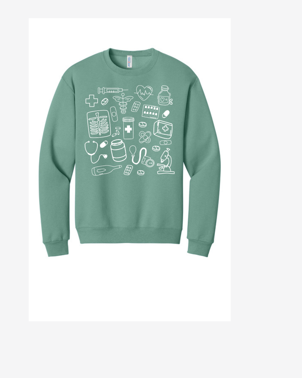 Medical Doodle Graphic Sweatshirt