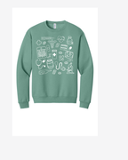 Medical Doodle Graphic Sweatshirt