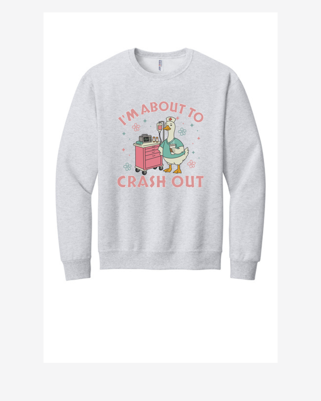 Crash Cart Graphic Crew Neck Sweatshirt