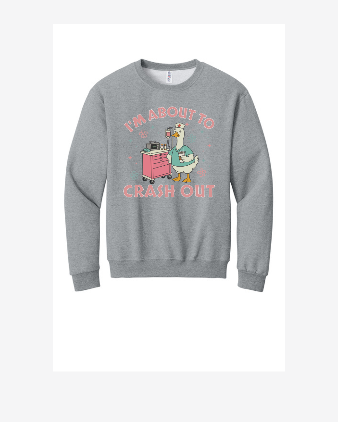 Crash Cart Graphic Crew Neck Sweatshirt