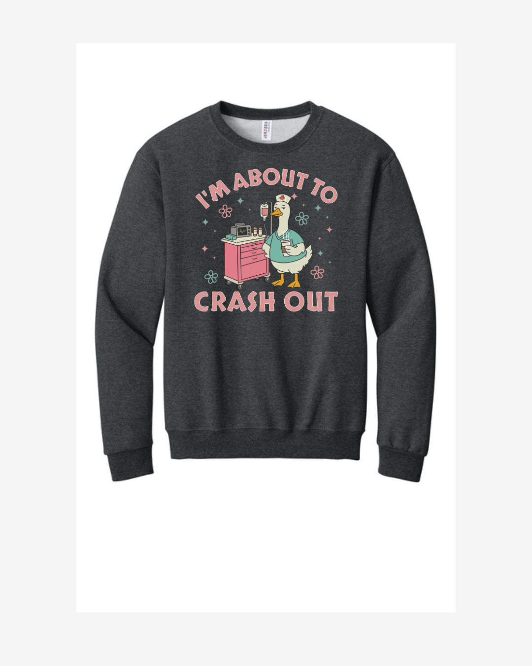 Crash Cart Graphic Crew Neck Sweatshirt