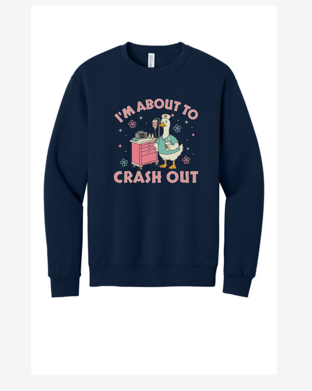 Crash Cart Graphic Crew Neck Sweatshirt