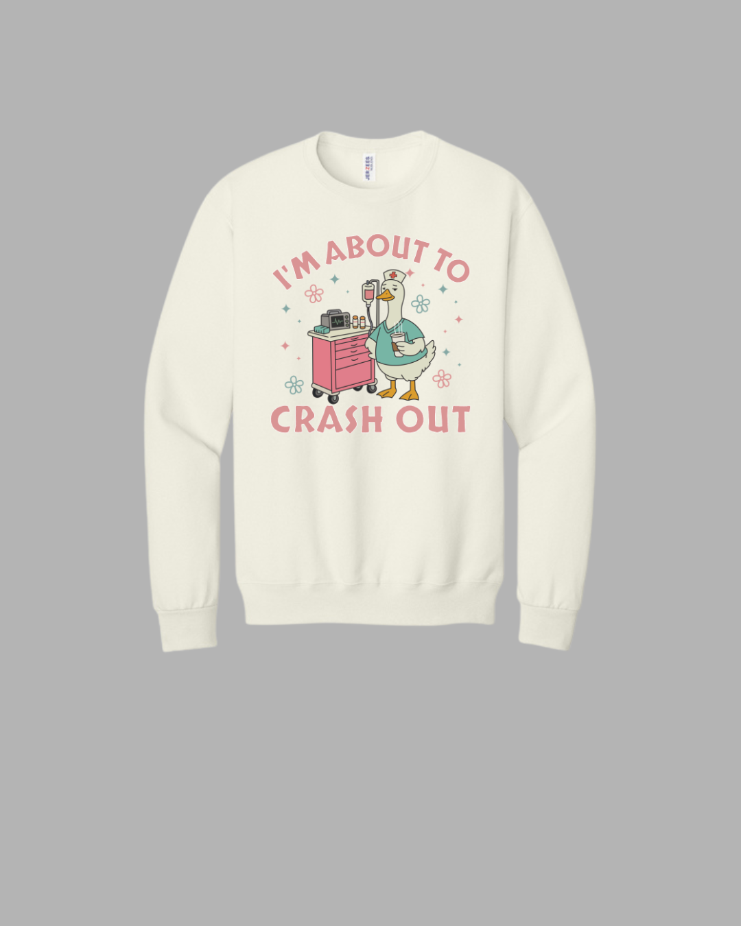Crash Cart Graphic Crew Neck Sweatshirt