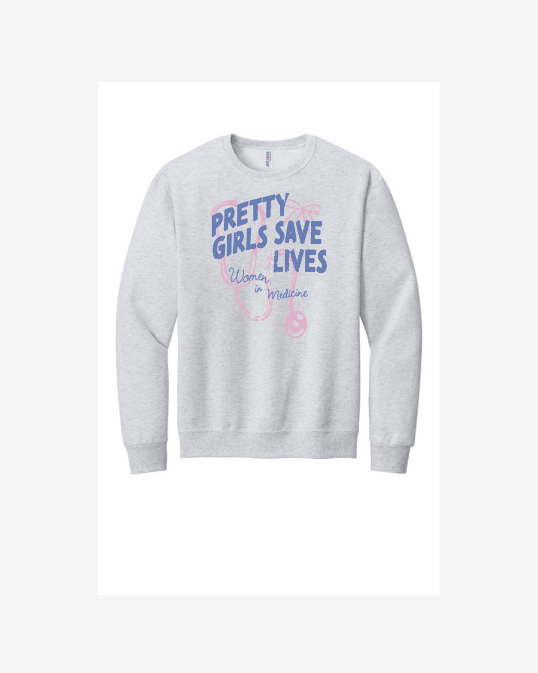 Pretty girls save lives graphic crewneck