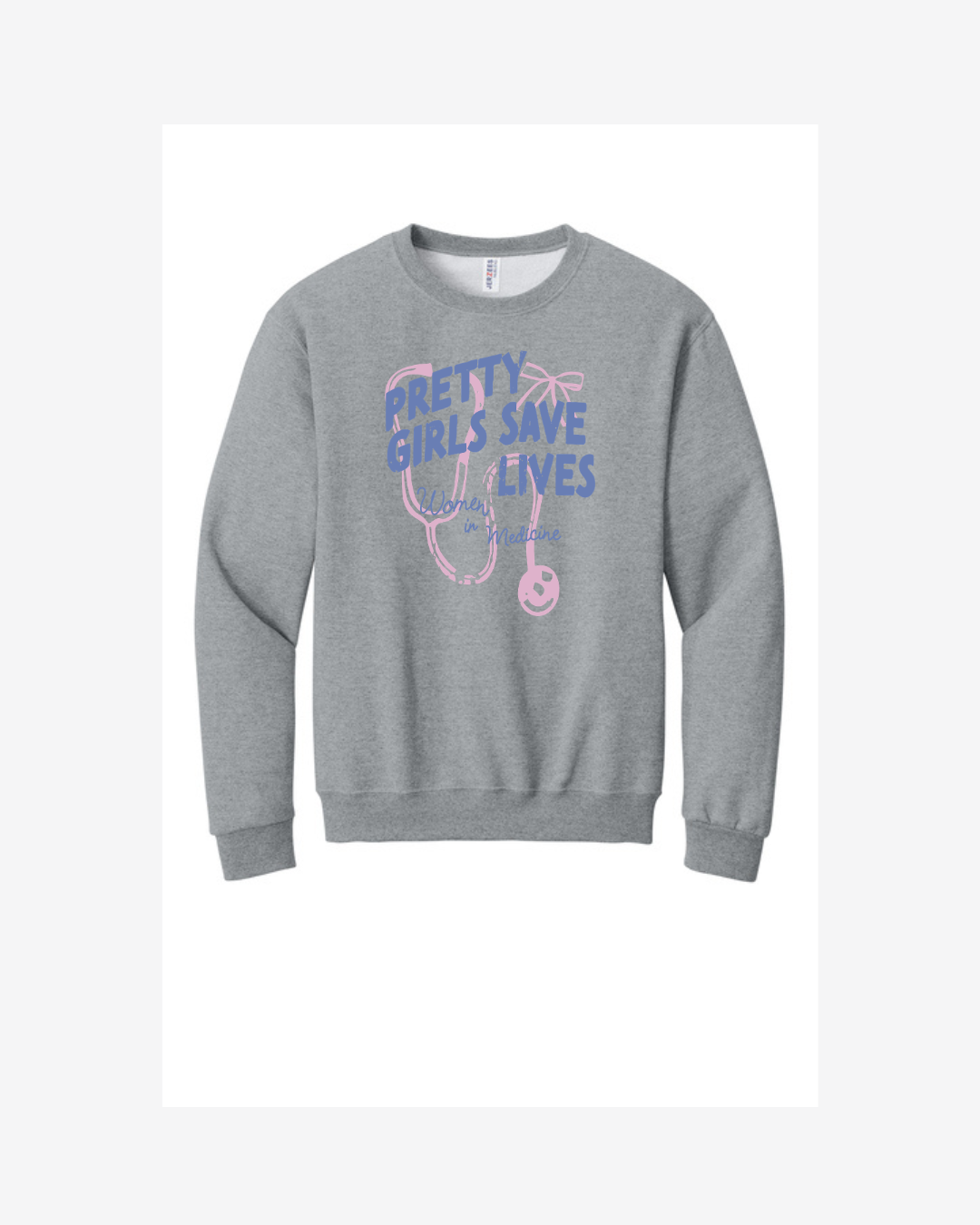 Pretty girls save lives graphic crewneck