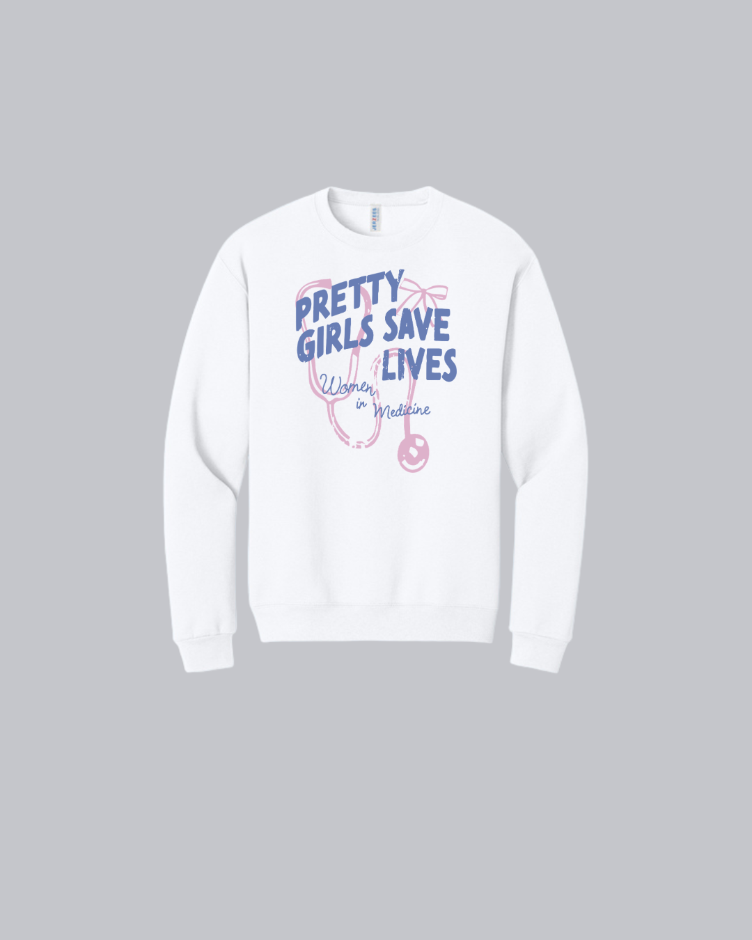 Pretty girls save lives graphic crewneck