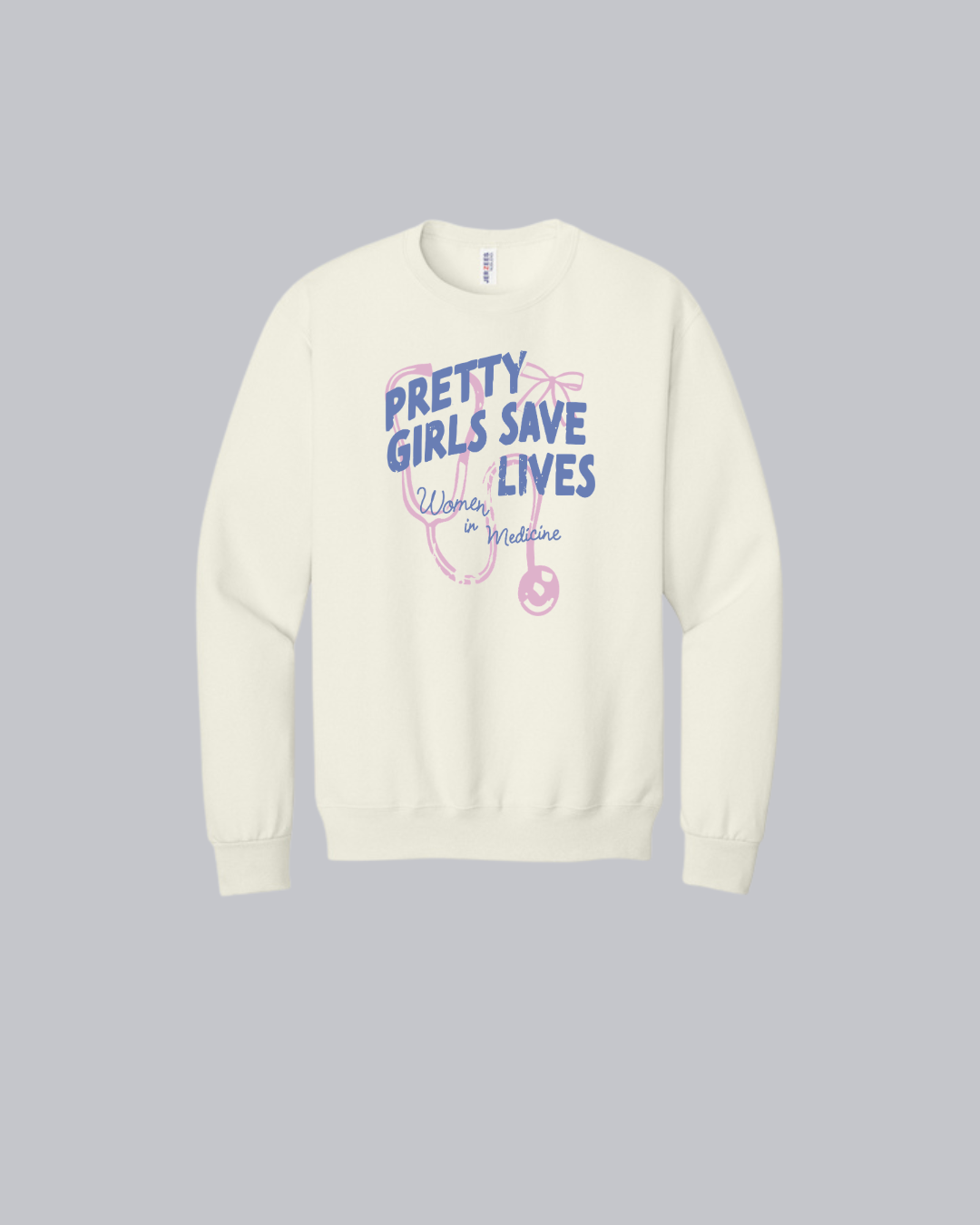 Pretty girls save lives graphic crewneck