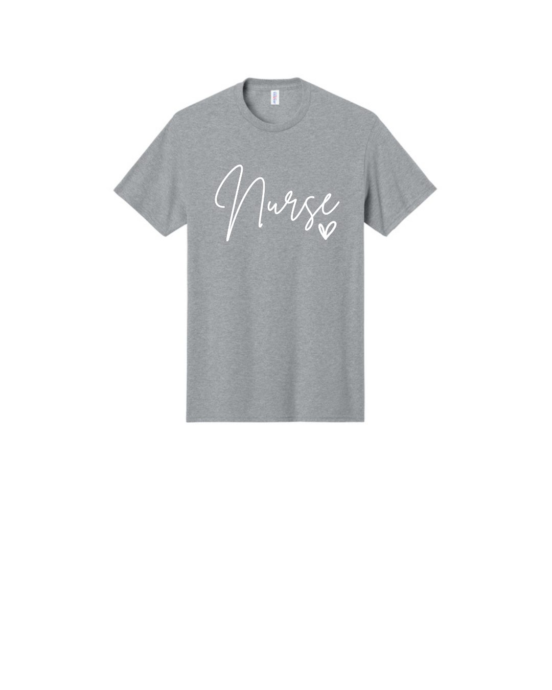 Nurse in Script font Graphic T Shirt