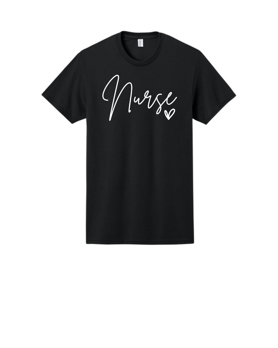 Nurse in Script font Graphic T Shirt